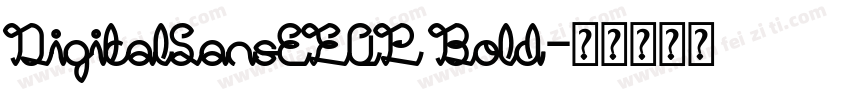 DigitalSansEFOP Bold字体转换